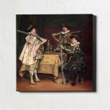 Discussing the Day's Shoot by Adolphe Alexandre Lesrel — room mockup view 1