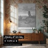 Disobedient Prophet and the Lion - Gustave Dore Wilderness Judgment Scene canvas wall art