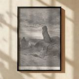 Disobedient Prophet and the Lion - Gustave Dore Wilderness Judgment Scene canvas wall art - Image 2