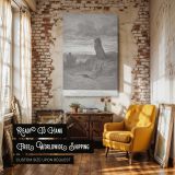 Disobedient Prophet and the Lion - Gustave Dore Wilderness Judgment Scene canvas wall art - Image 3