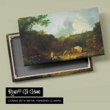 Distant View of Maecenas Villa, Tivoli by Richard Wilson - canvas rear frame and hanging hardware