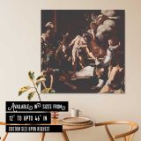 Dramatic Biblical Scene by Caravaggio — room mockup view 6