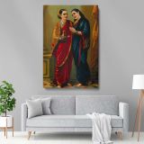 Draupadi and Queen Sudeshna - Disguised Delivery Scene canvas wall art - Image 5