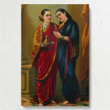 Draupadi and Queen Sudeshna - Disguised Delivery Scene canvas wall art - Image 7