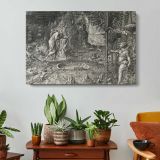 Dream of Raphael - OG by Giorgio Ghisi - single-panel canvas displayed above a console table