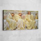 Dreamers by Albert Joseph Moore — single-panel canvas shown on a pale studio wall