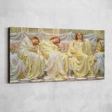 Dreamers by Albert Joseph Moore — single-panel canvas shown on a pale studio wall