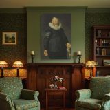 Dutch Gentleman in Ruff - Thomas De Keyser Baroque Portrait in Black Attire canvas wall art - Image 4