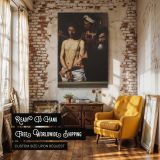 Ecce Homo - Christ Mocked Painting by Caravaggio in Chiaroscuro canvas wall art - Image 3