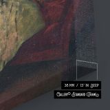 Edmondo and Therese Morbilli by Edgar Degas - Deep Red Sofa and Formal Poses canvas wall art - Image 8