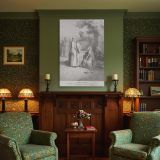 Eliezer and Rebekah at the Well - Marriage Proposal Scene by Dore canvas wall art - Image 4