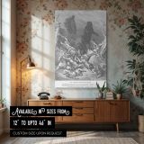 Elisha and the Bears - Gustave Dore Children and Divine Retribution Scene canvas wall art