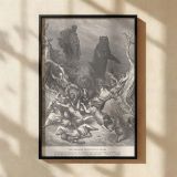 Elisha and the Bears - Gustave Dore Children and Divine Retribution Scene canvas wall art - Image 2