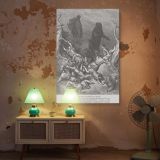 Elisha and the Bears - Gustave Dore Children and Divine Retribution Scene canvas wall art - Image 5