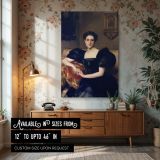 Elizabeth Winthrop Chanler by Sargent - Black Gown with Regal Expression canvas wall art