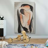 Embrace - Minimalist Abstract Figure Drawing By Mikula_ Galanda canvas wall art - Image 2
