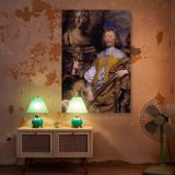 Endymion Porter - Gentleman with Hunting Rifle by William Dobson canvas wall art - Image 6