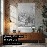 Entry into Jerusalem - Palm Sunday Scene by Gustave Dore canvas wall art