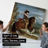 Equestrian Portrait by Diego Velázquez — room mockup view 4