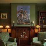 Equestrian Portrait of King Philip III - Spanish Royal Horse Scene by Velazquez canvas wall art - Image 4