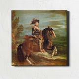 Equestrian Portrait of Philip IV by Diego Velázquez — room mockup view 1