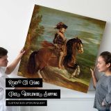 Equestrian Portrait of Philip IV by Diego Velázquez — room mockup view 4