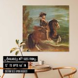 Equestrian Portrait of Philip IV by Diego Velázquez — room mockup view 6