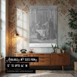 Esther Accuses Haman - Gustave Dore Palace Judgment Scene canvas wall art