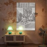 Execution of Zedekiah's Sons - Gustave Dore Babylonian Judgment Scene canvas wall art - Image 5