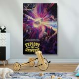 Explore the Universe - Astronauts and Cosmic Explosion Poster - Image 2