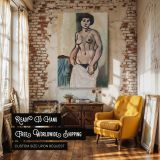 Expressive Nude - Henri Matisse Soft Beige Body with Bold Lines canvas wall art - Image 3