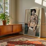 Expressive Nude - Henri Matisse Soft Beige Body with Bold Lines canvas wall art - Image 6