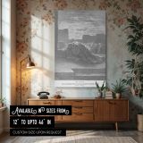 Ezra Kneels in Prayer - Gustave Dore Scene of Humility and Supplication canvas wall art