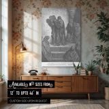 Ezra Reads the Law - Gustave Dore Ancient Scroll Reading Scene canvas wall art