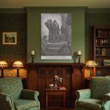 Ezra Reads the Law - Gustave Dore Ancient Scroll Reading Scene canvas wall art - Image 4