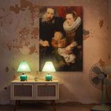 Family Portrait - Anthony Van Dyck Regal Composition with Drapery canvas wall art - Image 5