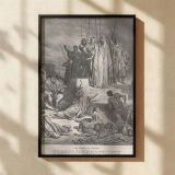 Famine in Samaria - Gustave Dore City Desperation and King's Despair canvas wall art - Image 2
