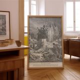Famine in Samaria - Gustave Dore City Desperation and King's Despair canvas wall art - Image 7