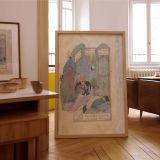 Farhad Carries Shirin - Persian Miniature Art in Scripted Rich Colors canvas wall art - Image 7