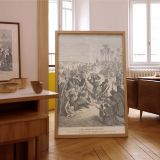 Feeds the Multitude - Five Loaves Miracle Scene by Gustave Dore canvas wall art - Image 7