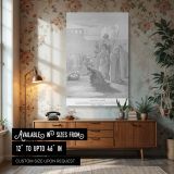 Finding of Moses in the Nile - Gustave Dore by Pharaoh's Daughter canvas wall art