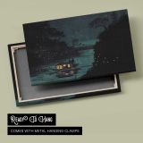 Fireflies at Ochanomizu by Kobayashi Kiyochika - canvas rear frame and hanging hardware