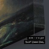 Fishermen at Sea by Joesph Mallord William Turner - canvas surface and wrapped edge detail