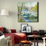Fishing in Spring, the Pont de Clichy (Asnières) (1887) — room mockup view 22