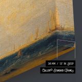 Fishing Upon the Blythe-sand, Tide Setting in by Joseph Mallord William Turner - canvas surface and wrapped edge detail