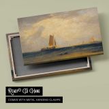 Fishing Upon the Blythe-sand, Tide Setting in by Joseph Mallord William Turner - canvas rear frame and hanging hardware