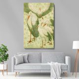 Five Storks in a Meadow - Charming Dutch Bird Scene By Theo van Hoytema canvas wall art - Image 5