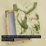 Five Storks in a Meadow - Charming Dutch Bird Scene By Theo van Hoytema canvas wall art - Image 6