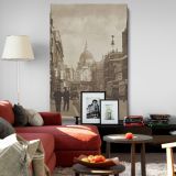 Fleet Street London - Cityscape with St. Paul's Cathedral By Harry Moult canvas wall art