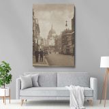 Fleet Street London - Cityscape with St. Paul's Cathedral By Harry Moult canvas wall art - Image 5